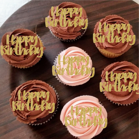 Happy Birthday Cupcake Charm