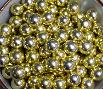 Metallic Gold XL Chocolate Crunch Balls - The Shire Bakery