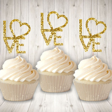 Love Cupcake Topper - The Shire Bakery