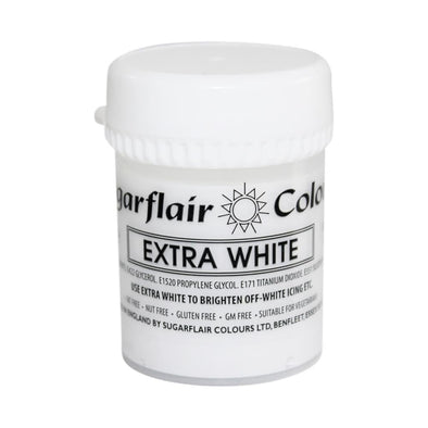 Sugarflair Extra White Strong Colour Paste - Large - The Shire Bakery