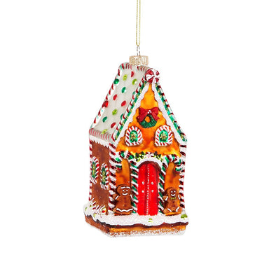 Gingerbread House Shaped Bauble