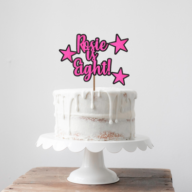 Double Layered Star Cake Topper