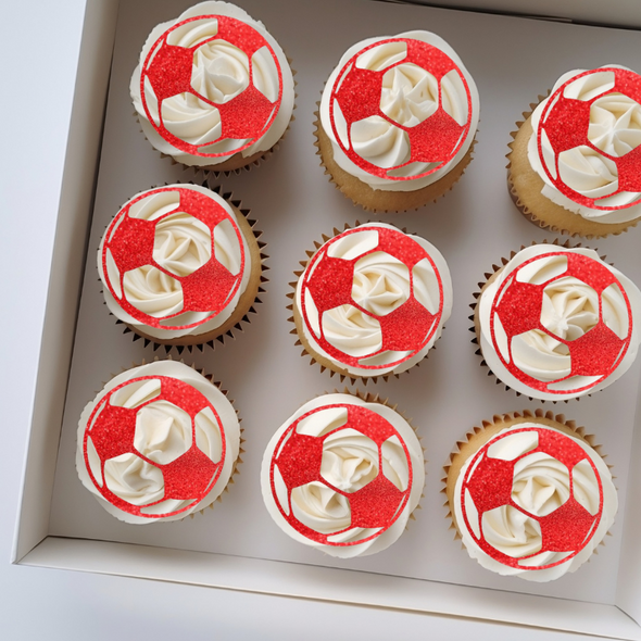 Football Cupcake Charm