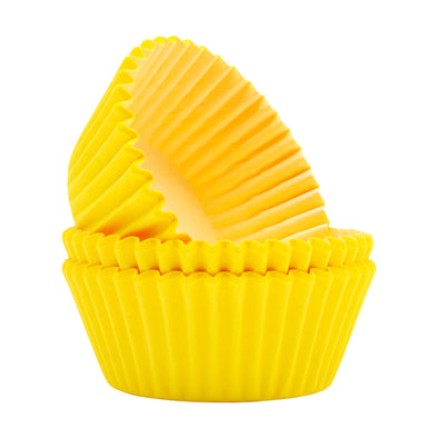 Yellow Cupcake Cases Pack of 60