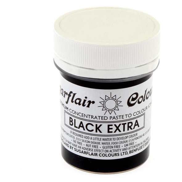 Sugarflair Black Extra Strong Colour Paste - Large - The Shire Bakery
