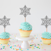 Silver Snowflake Cupcake Topper/Food Pick - The Shire Bakery