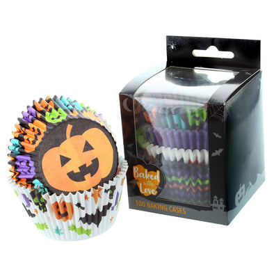 Trick Or Treat Halloween Baking Cases 100 Pack