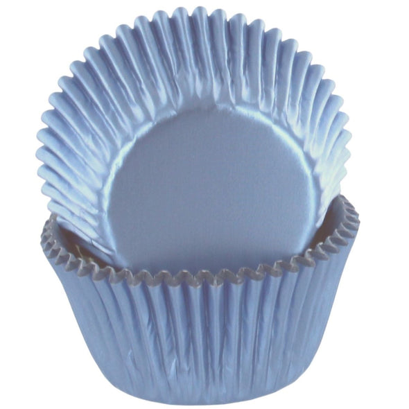 Ice Blue Foil Cupcake Cases