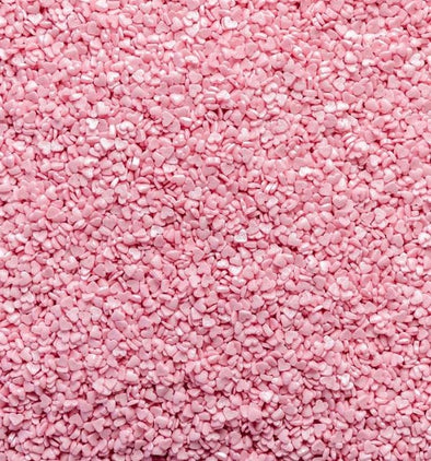 Pink Mini Shimmer Heart Sprinkles - The Shire Bakery